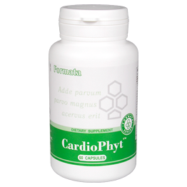 Комплекс витаминов и минералов CardioPhyt™ (60)11485 Действия: улучшает кровоснабжение сердца и головного мозга, способствует снижению уровня холестерина в крови, укрепляет стенки сосудов, способствует снижению артериального давления, нормализует сердечный ритм, оказывает энергетическую поддержку мышце сердца. Показания: нарушение коронарного и периферического кровообращения, нарушение сократимости миокарда и сердечного ритма, повышение артериального давления, повышенный уровень холестерина, дефицит витаминов, минералов и микроэлементов, физические и нервные перегрузки.
