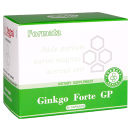 Улучшение кровообращения Ginkgo Forte GP (60)10489 - улучшает мозговое и периферическое кровообращение, способствует укреплению сердечно-сосудистой системы, уменьшает проницаемость сосудистой стенки, улучшает эластичность сосудов, уменьшает опасность образования тромбов в венах и артериях, улучшает память и способность концентрировать внимание, стимулирует умственную деятельность, улучшае т функцию зрения, является мощным антиоксидантом. Показания: нарушение мозгового, периферического, коронарного кровообращения; нарушение эластичности и прочности сосудов; периоды повышенной умственной нагрузки, стрессы, ухудшение памяти, ухудшение зрения.